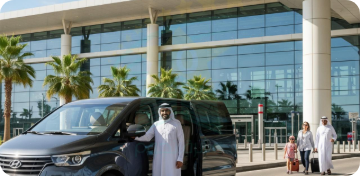 Tenstars vehicle at the airport